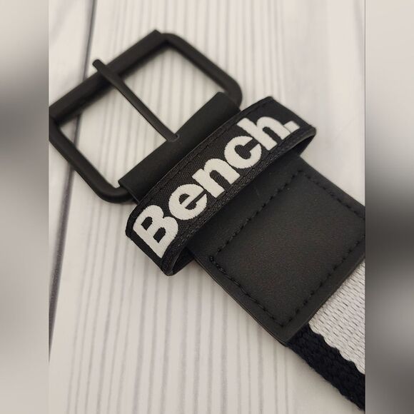 Bench Black & White Men's Belt Uniusex Womens o/s - Picture 5 of 14